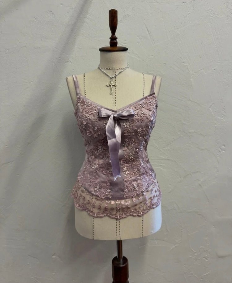 saten dantel işlemeli korse/büstiyer üst - Görsel 2