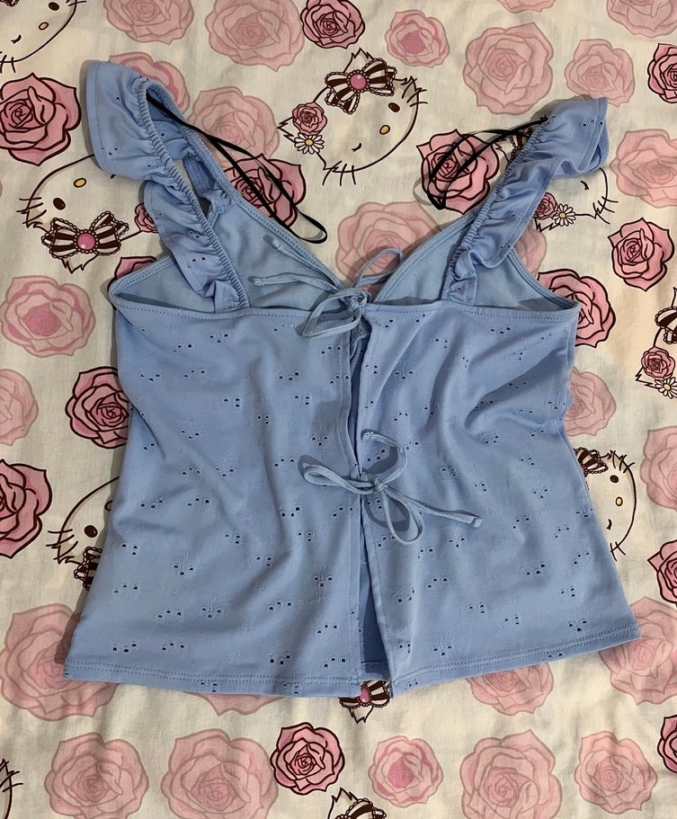 h&m coquette ince askili bluz - Görsel 3