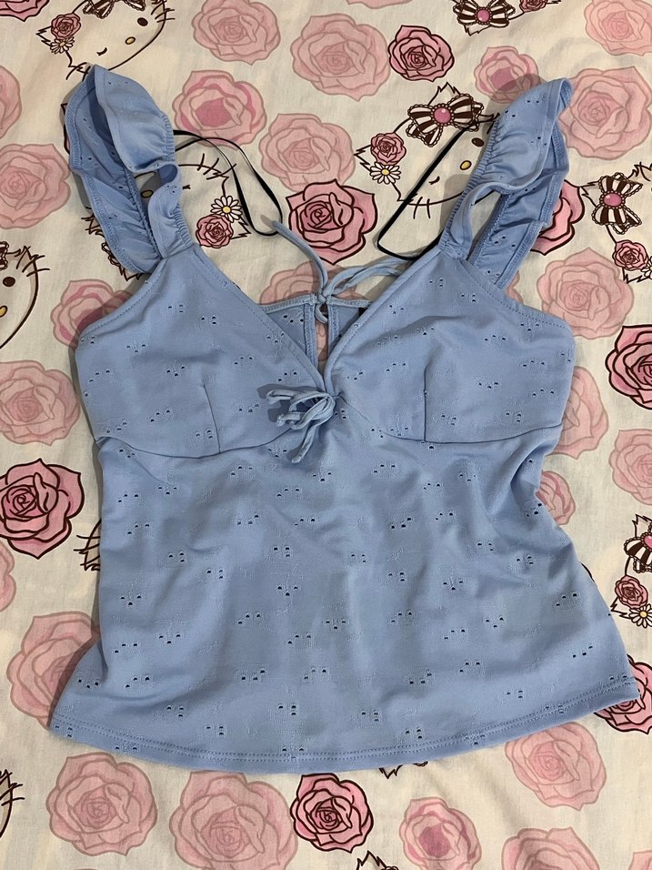 h&m coquette ince askili bluz - Görsel 2