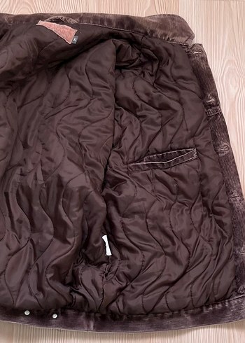 big star vintage kadife bomber mont - Görsel 6