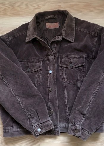 big star vintage kadife bomber mont - Görsel 2