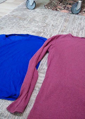 Kadın Pamuklu Uzun Kollu basic tshirt 2 adet