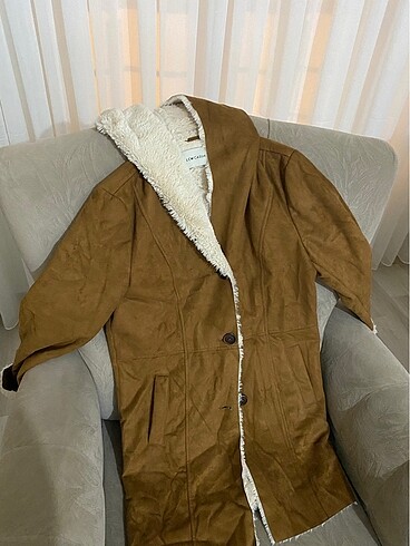 Süet peluş mont