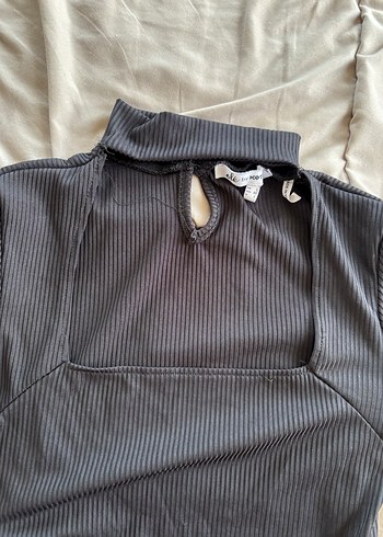 Düğmeli Siyah Yarım Balıkçı Yaka Kadın Kazak - Görsel 2