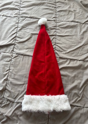 Kırmızı Püsküllü Noel Şapkası - Görsel 2