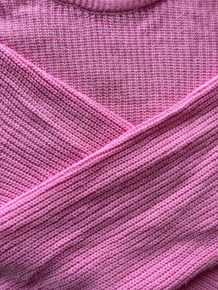 Pembe Kadın Triko Kazak - Görsel 2