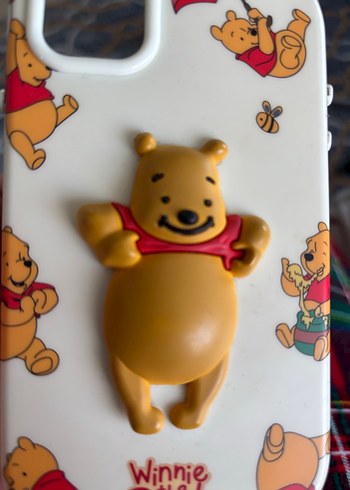 #iphone11 Sarı Winnie the Pooh Figürlü Telefon Kılıfı - Görsel 2