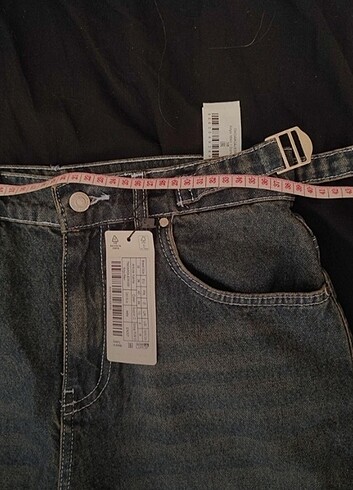 m Beden lacivert Renk Yüksek bel Carpenter baggy skater jean