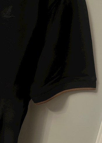 Düğmeli Siyah Erkek Polo Tişört - Görsel 3