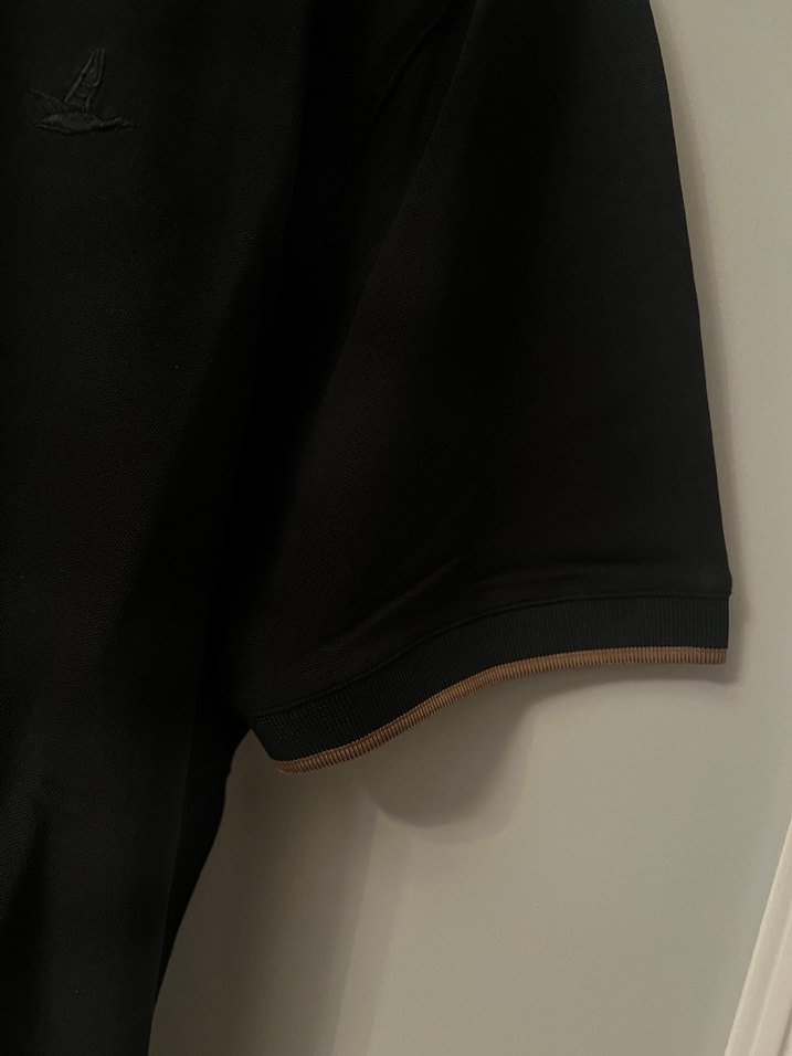 Düğmeli Siyah Erkek Polo Tişört - Görsel 3