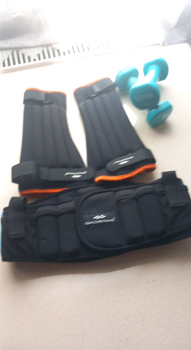 kol ve bel ağırlığı seti ve 1kg dambıllar - Görsel 3