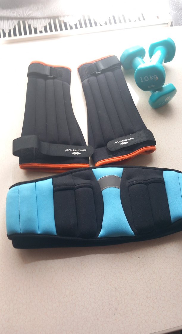 kol ve bel ağırlığı seti ve 1kg dambıllar - Görsel 2