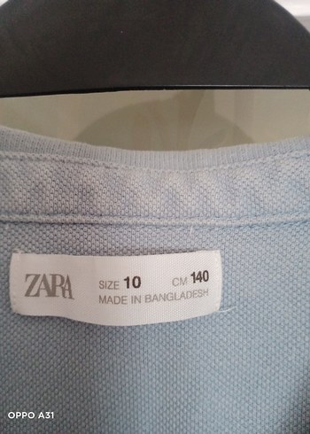 Zara Zara Gri Kısa Kollu Erkek Çocuk Polo Tişört