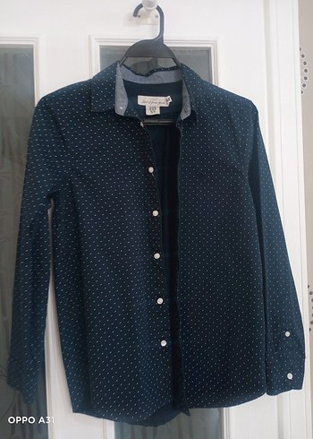 H&M Düğmeli Lacivert Erkek Çocuk Gömlek
