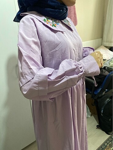 Lila elbise - Görsel 5