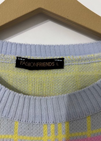 Kadın Pastel Renkli Örgü Sweatshirt - Görsel 4