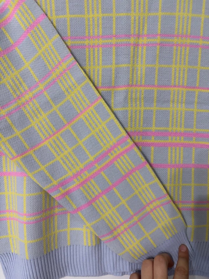 Kadın Pastel Renkli Örgü Sweatshirt - Görsel 3