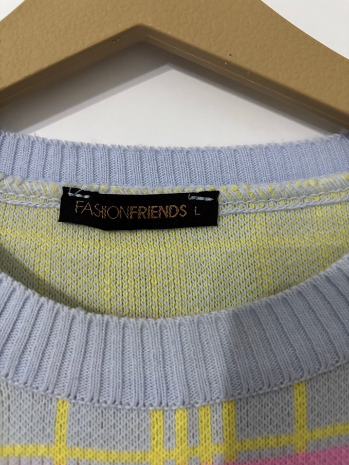 Kadın Pastel Renkli Örgü Sweatshirt - Görsel 4