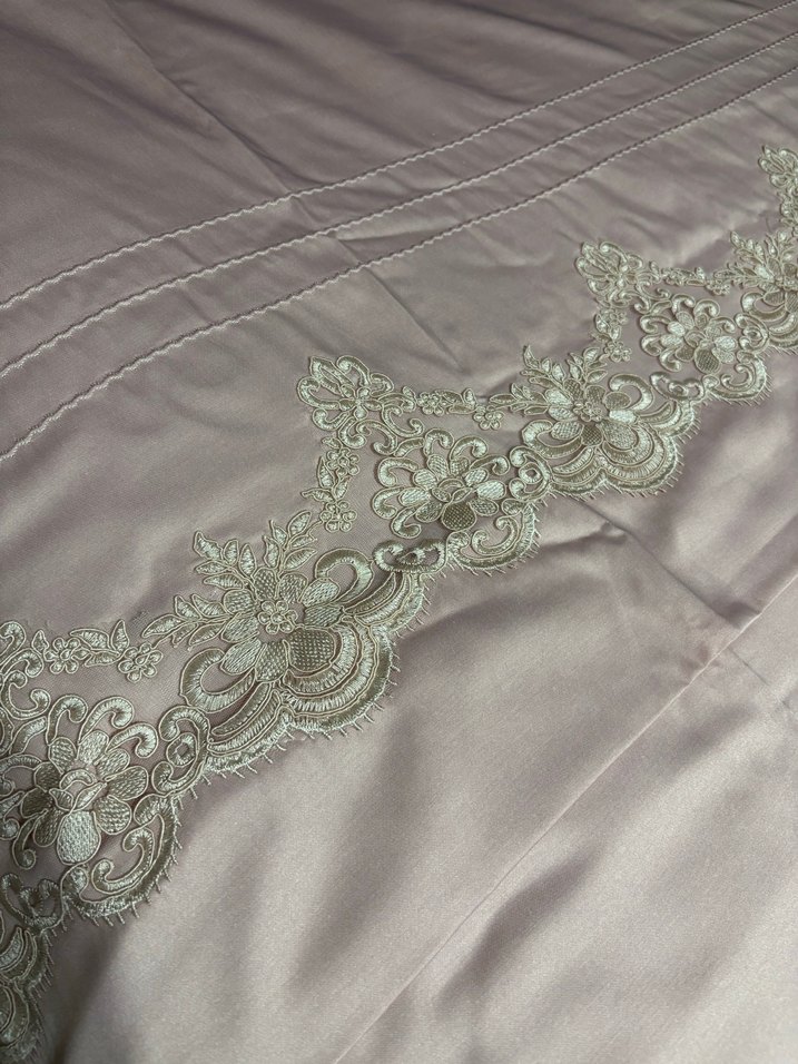 Pembe nevresim takımı - Görsel 3