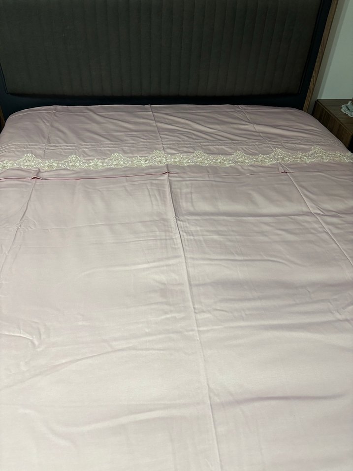 Pembe nevresim takımı - Görsel 4