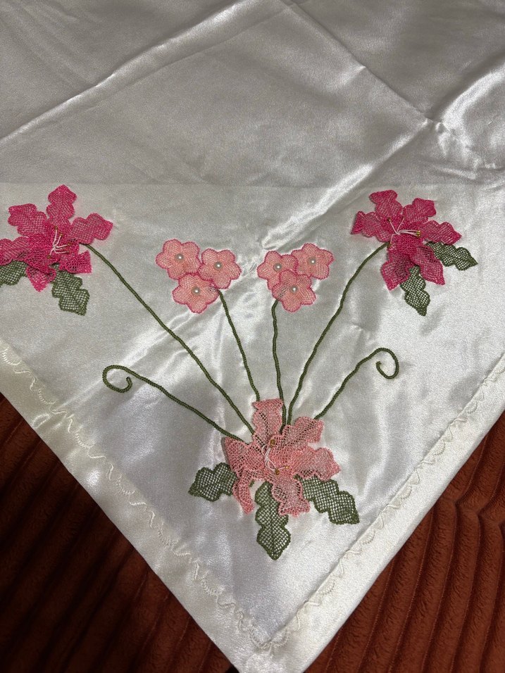 İğne oyalı bohça - Görsel 3