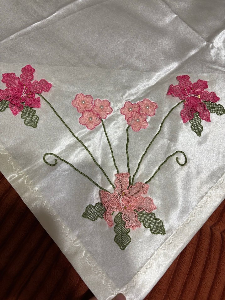 İğne oyalı bohça - Görsel 2