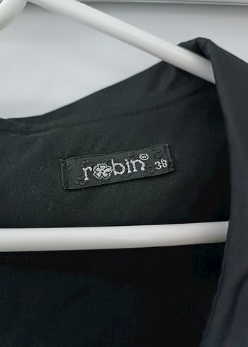 Siyah Drapeli V Yaka Midi Elbise - Görsel 3