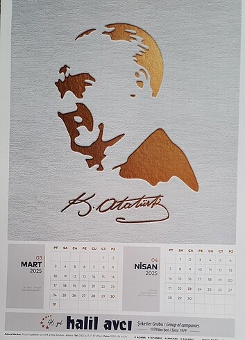 Beden ATATÜRK TAKVİMİ