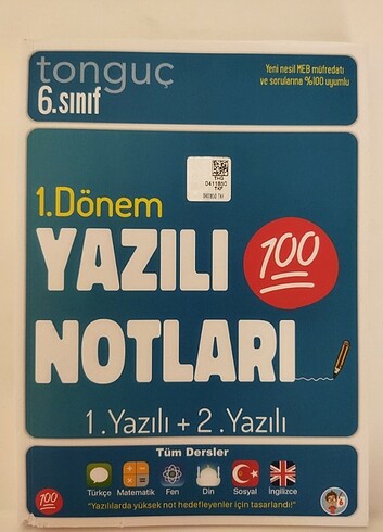 6. Sınıf 1. Dönem Tüm Dersler Yazılıya Hazırlık Notları 