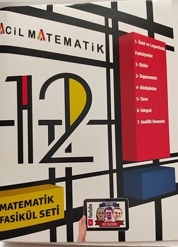 Acil 12. Sınıf Matematik Seti 6 Kitap