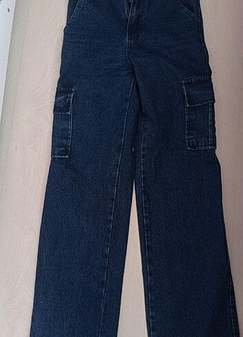 Lacivert kargo cep pantolon 