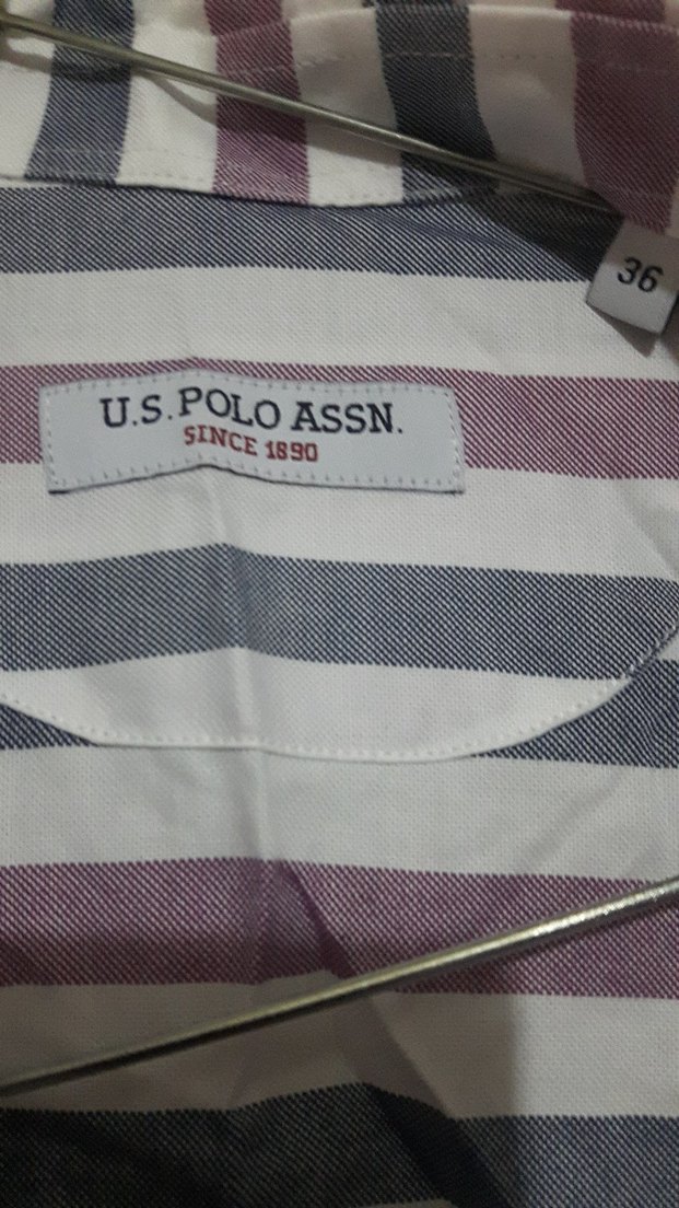 Mor Çizgili Uzun Kollu Kadın Gömlek - Görsel 4