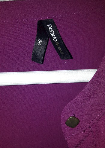 Bordo Uzun Kollu Düğmeli Kadın Tunik - Görsel 6