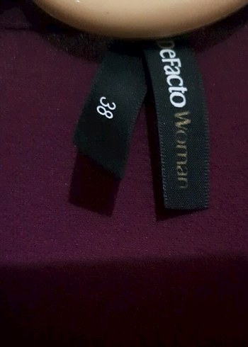 Bordo Uzun Kollu Düğmeli Kadın Tunik - Görsel 3