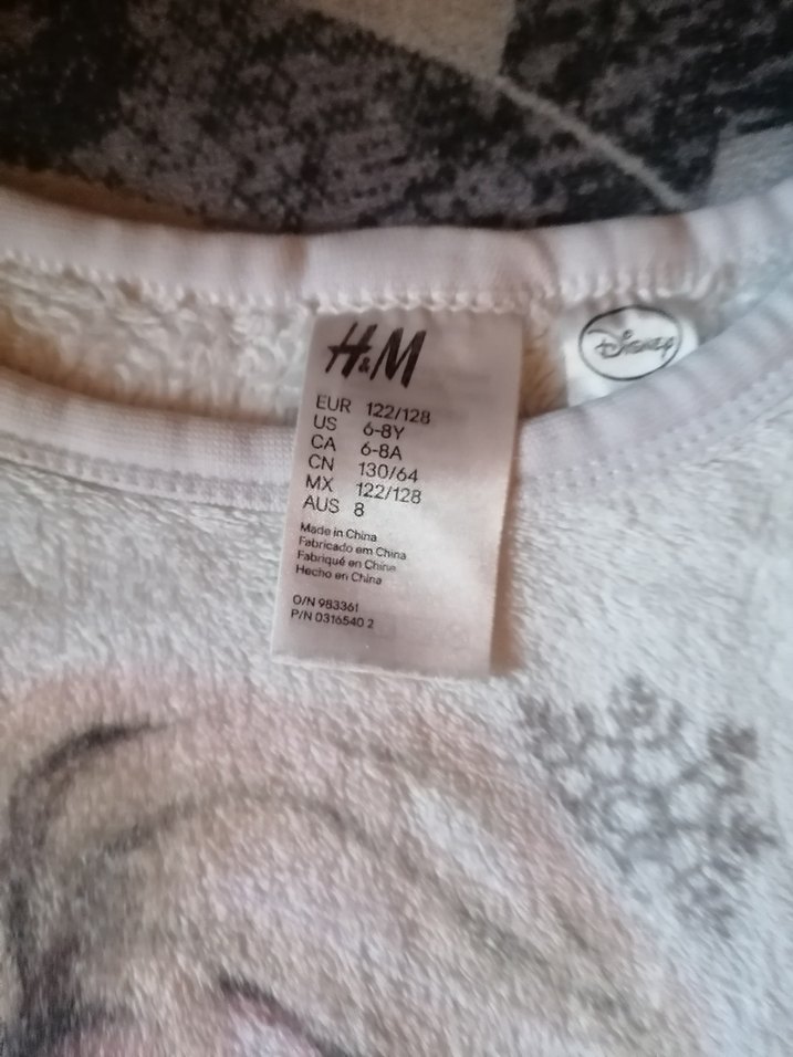 Beyaz Kız Çocuk Peluş Pijama Takımı - Görsel 3