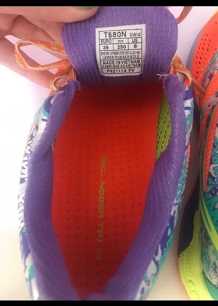 Asics Spor ayakkabı 39 no 25 cm tertemiz sıfırdan farksız  - Görsel 3