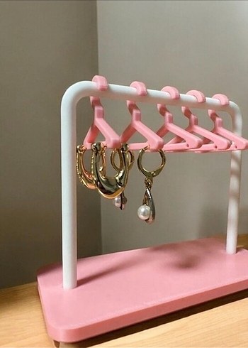 Pastel Pembe Takı Askısı Organizer