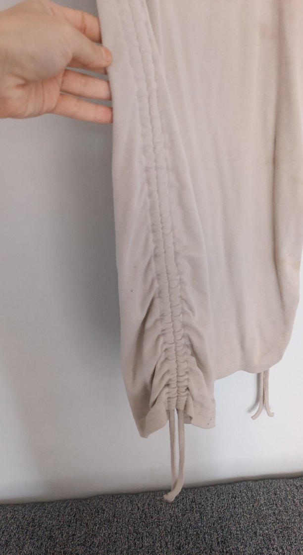 Bej Kolsuz Midi Hamile Elbisesi - Görsel 2