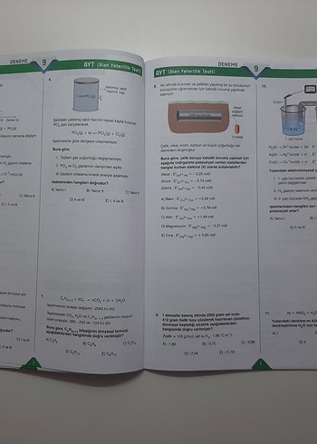  Beden Renk PARAF AYT Kimya Branş Denemesi