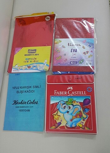 Pastel boya + malzemeler