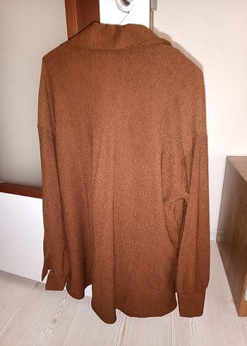 m Beden kahverengi Renk ikili takım gömlek pantolon