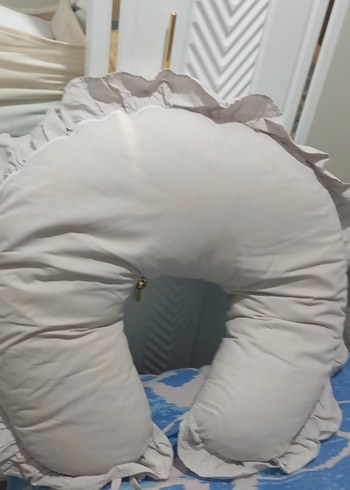 Beyaz Emzirme ve Hamilelik Yastığı - Görsel 2