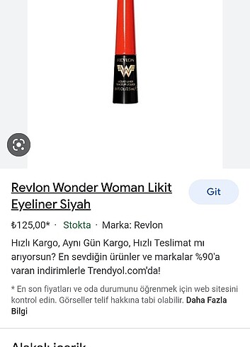  Beden Renk Revlon Wonder Woman Likit Eyeliner Siyah