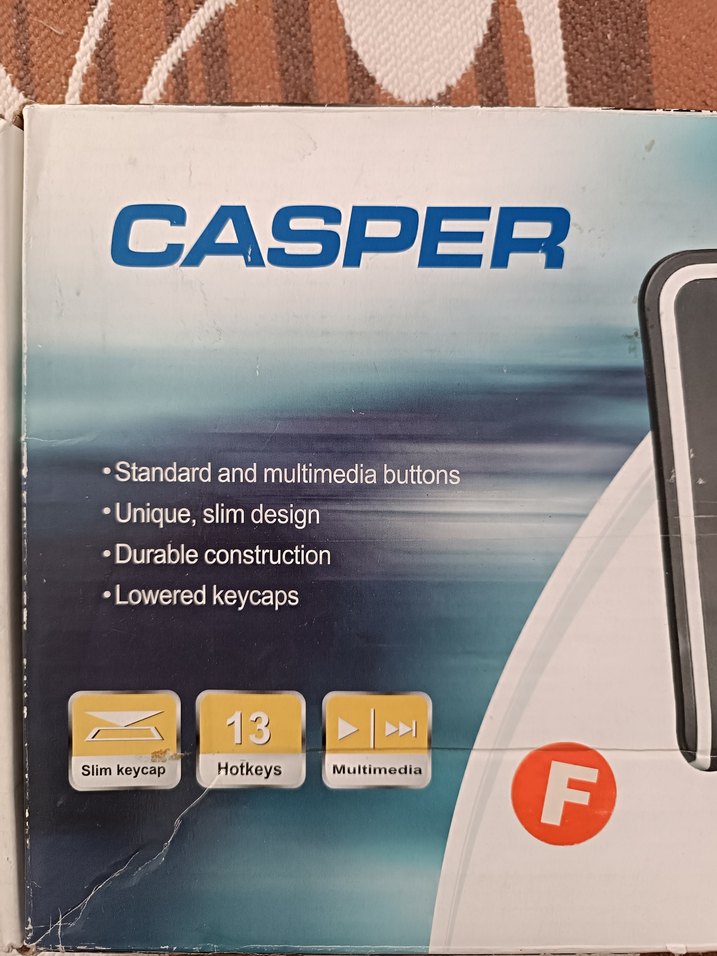 CASPER Siyah Kablolu Klavye - Görsel 2