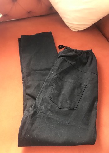 LC Waikiki Siyah Kemerli Kadın Kumaş Pantolon