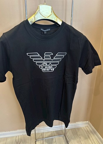 Armani Giorgio Armani Siyah Baskılı Erkek Tişört