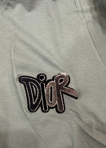 s Beden Dior Gri Baskılı Erkek Tişört