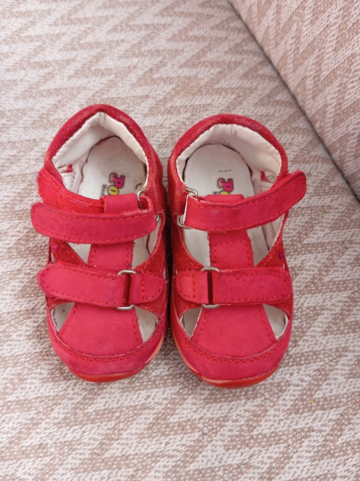 Kız Çocuk Kırmızı İlk Adım Ayakkabısı - Görsel 3