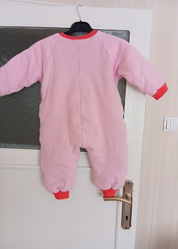 Kız Bebek Fermuarlı Pembe uyku Tulumu - Görsel 5