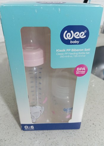Wee Baby Klasik 250ml PP Biberon Seti Pembe - Görsel 2